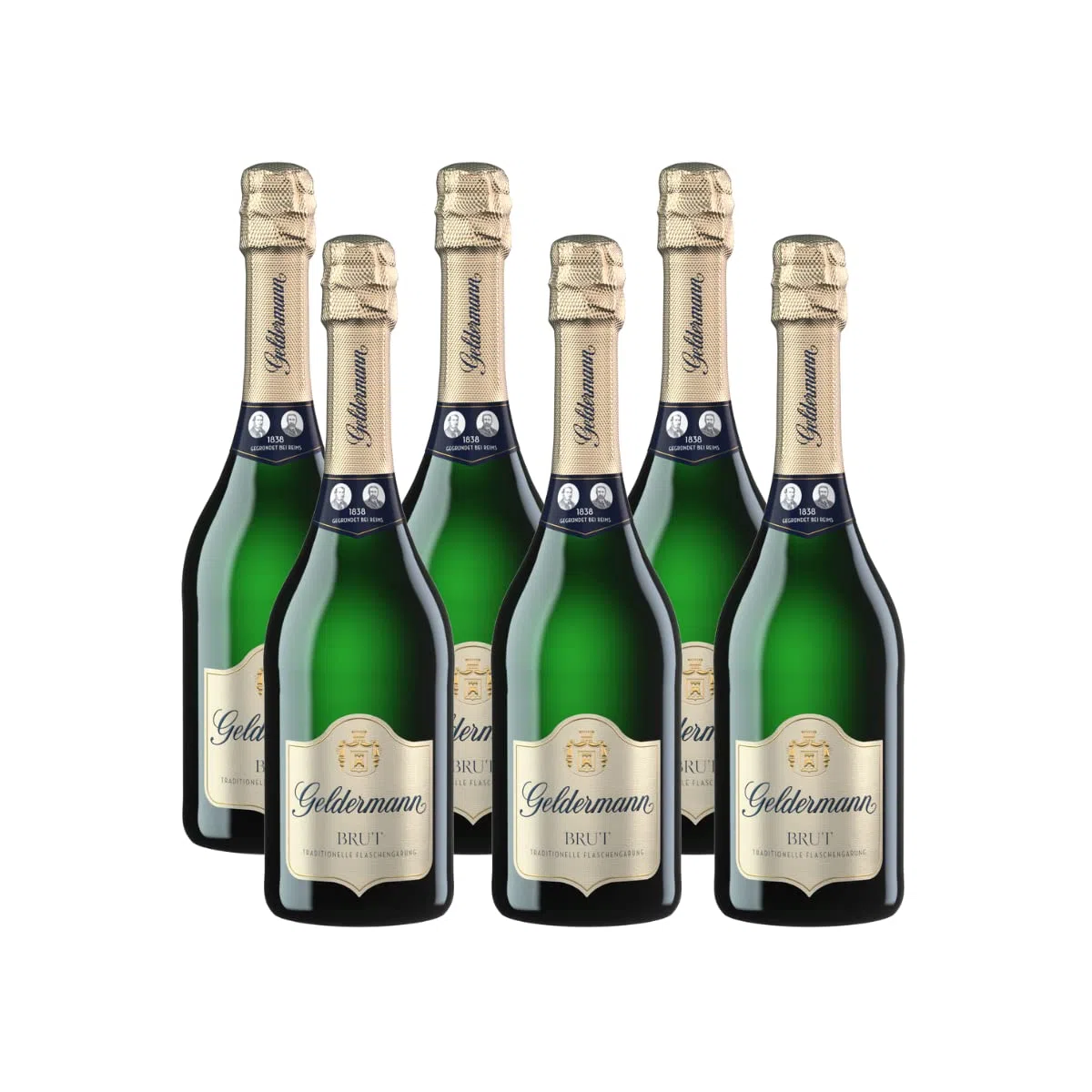 Geldermann Sekt Brut Traditioneller Flaschengärung 6 x 0.75l