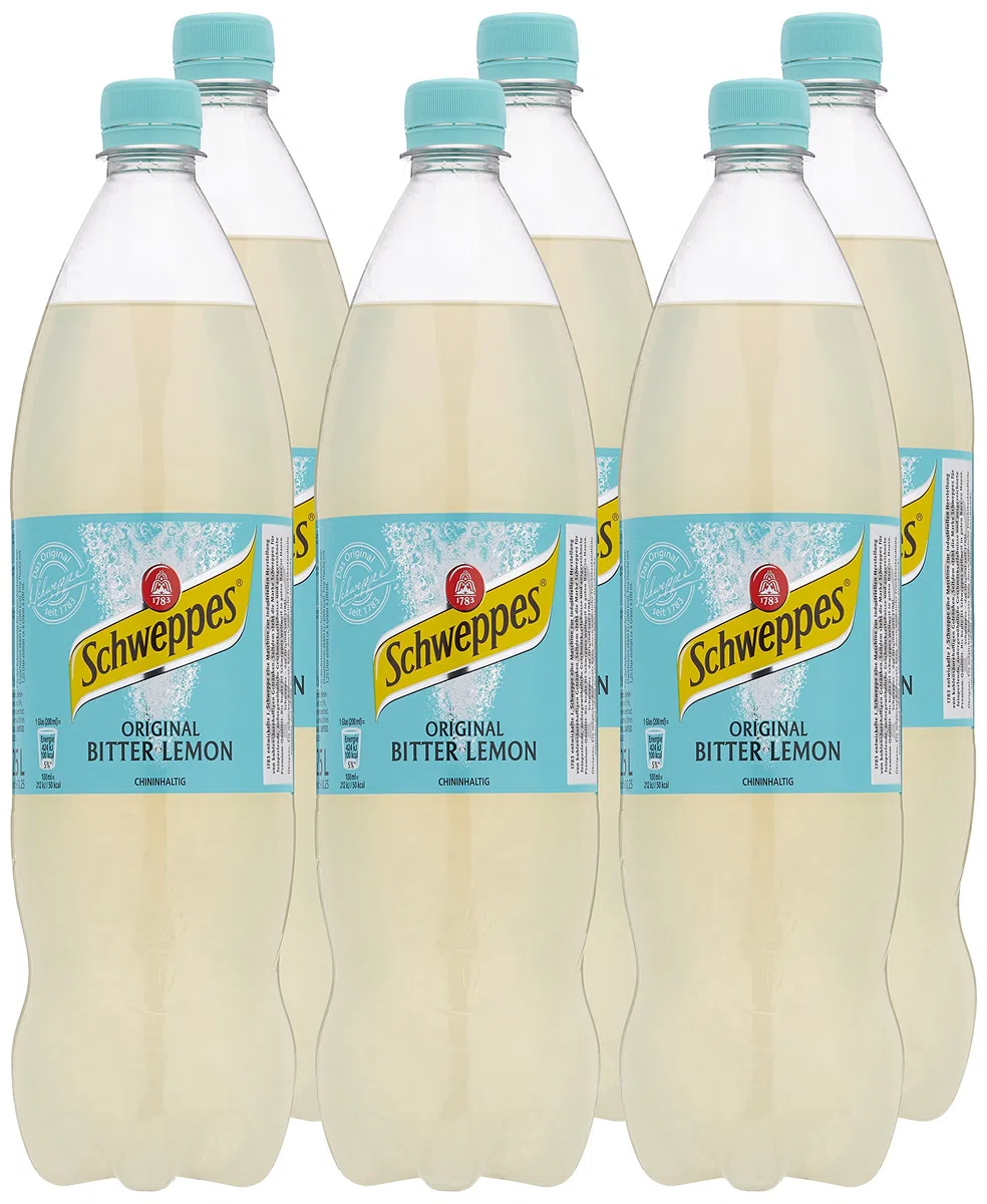 Schweppes Bitter Lemon 6er Pack EINWEG 6 x 1.25 l