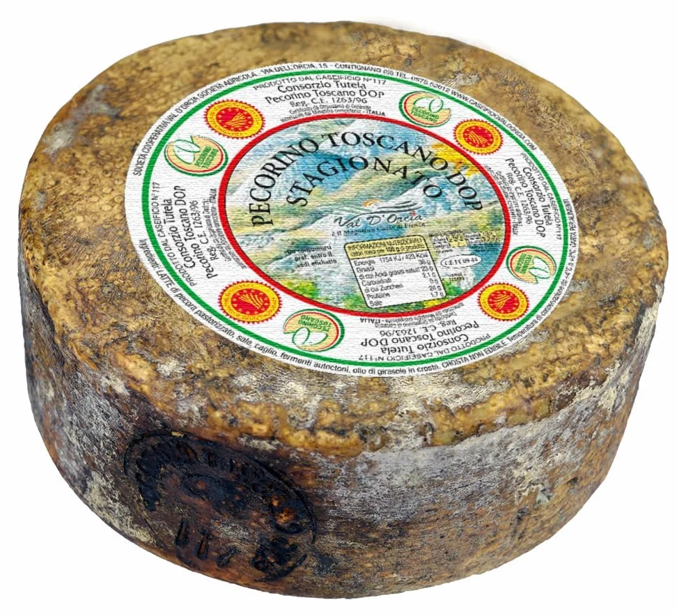 Pecorino Toscano g.U. Gereifter Schafskäse Ganze Form 1,9 kg