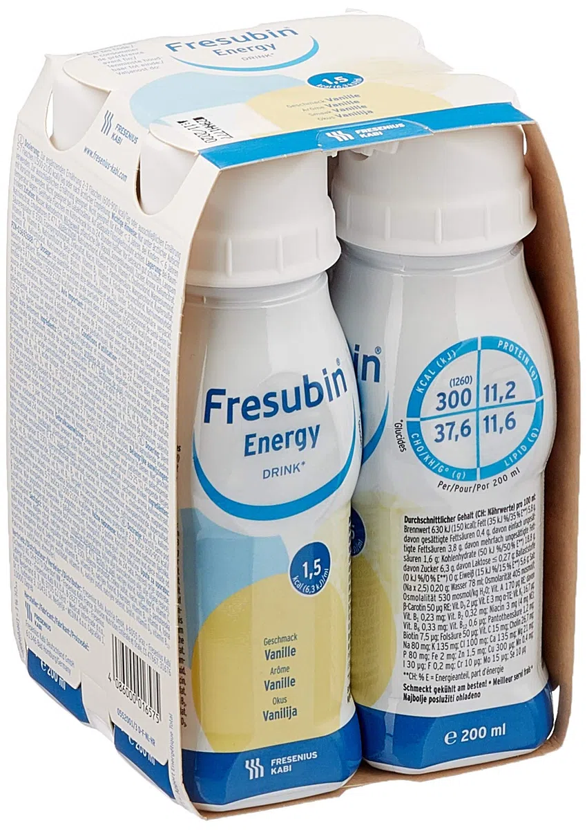 Fresenius Kabi Deutschland GmbH energy DRINK Vanille, Trinknahrung, 6x4x200 ml