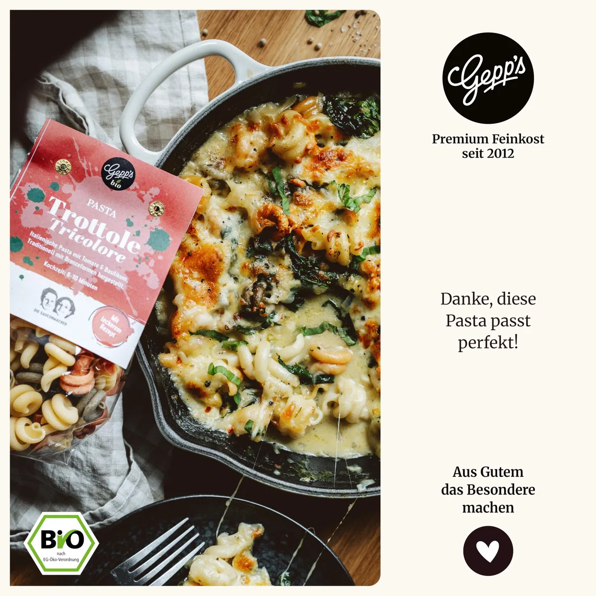 Gepp’s Feinkost Danke-Box Geschenkkorb Gourmet Geschenkset mit Delikatessen