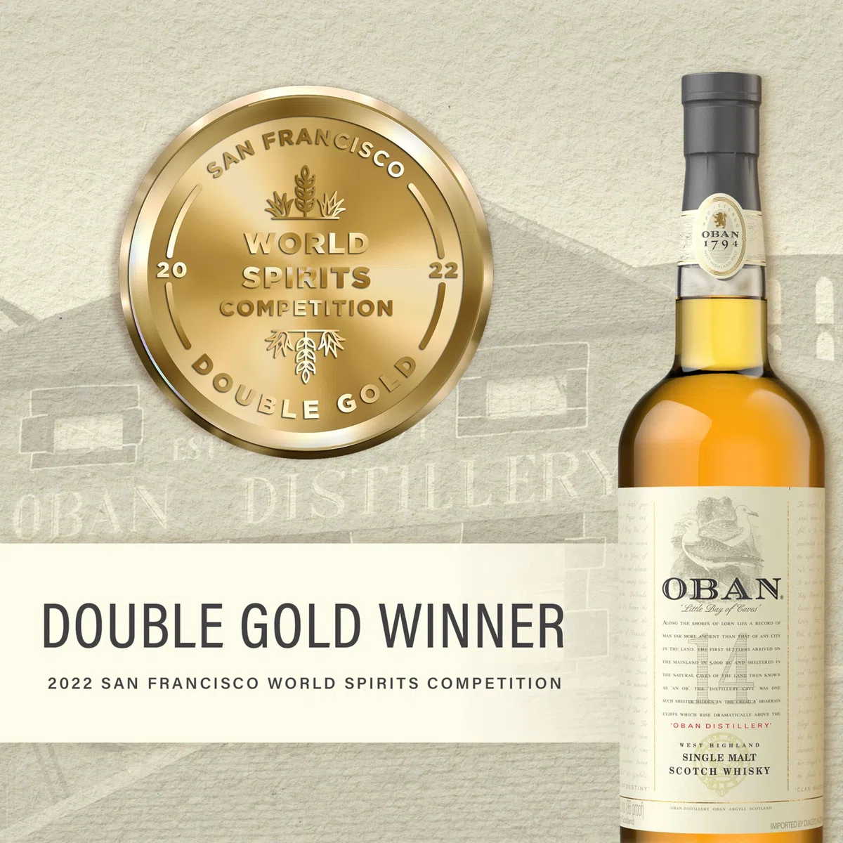 OBAN 14 Jahre Single Malt Scotch Whisky 43% vol 700ml Highlands