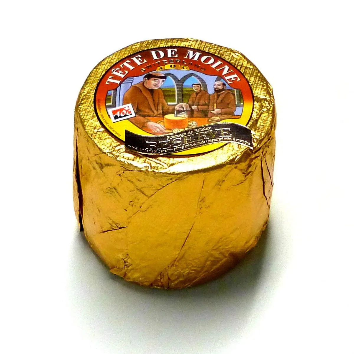 Tete de Moine Reserve AOC Switzerland ca 800g ganzer Laib für Girolle Mönchskopfkäse