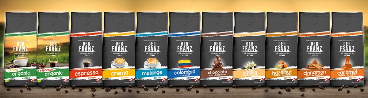Der-Franz Crema Kaffee, ganze Bohne, 1000 g