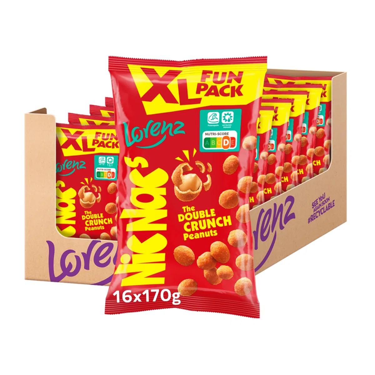 LORENZ NicNac's XL Fun Original 16 x 170g vegetarisch