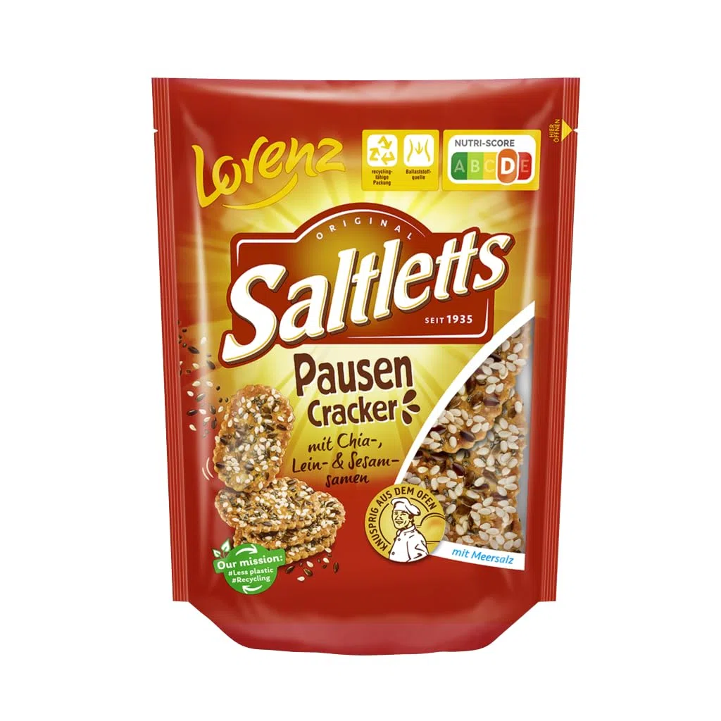 LORENZ Saltletts Pausen Cracker 16 x 100 g vegan