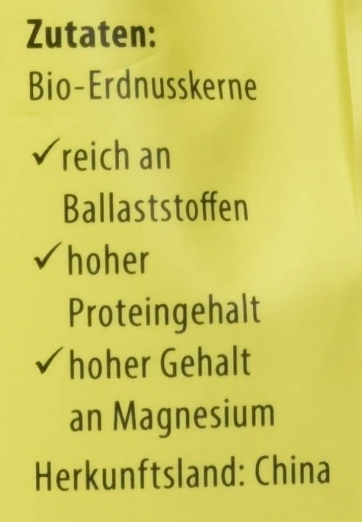 Reformhaus Erdnusskerne geröstet Bio, 6er Pack (6 x 200 g)