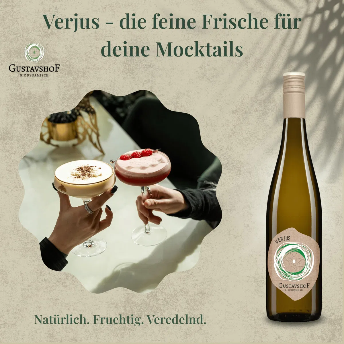Verjus 6x 0,73l Demeter Würzmittel grüne Trauben Balsamico Essig