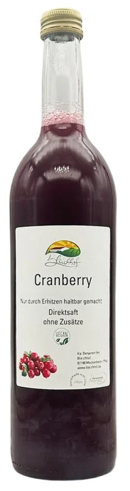 BLEICHHOF® Cranberrysaft - Direktsaft, vegan (12x0,72L)