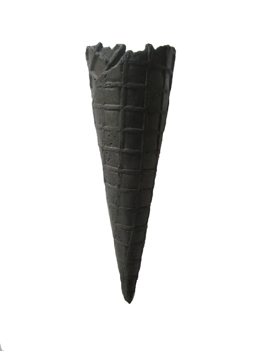 Schwarze Eiswaffeln 146xØ45mm 120 Stück
