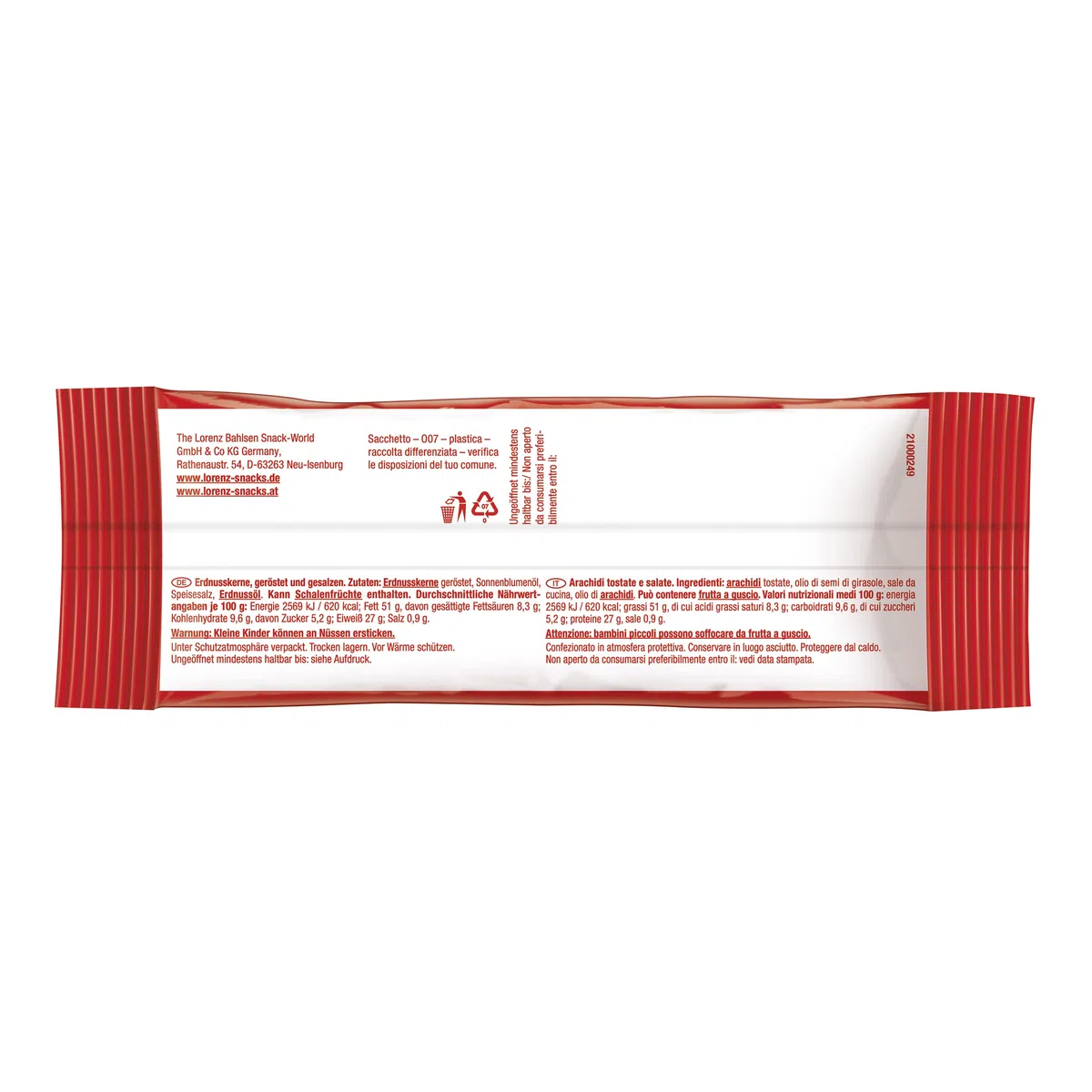 LORENZ Erdnüsse geröstet & gesalzen 28 x 40 g vegan