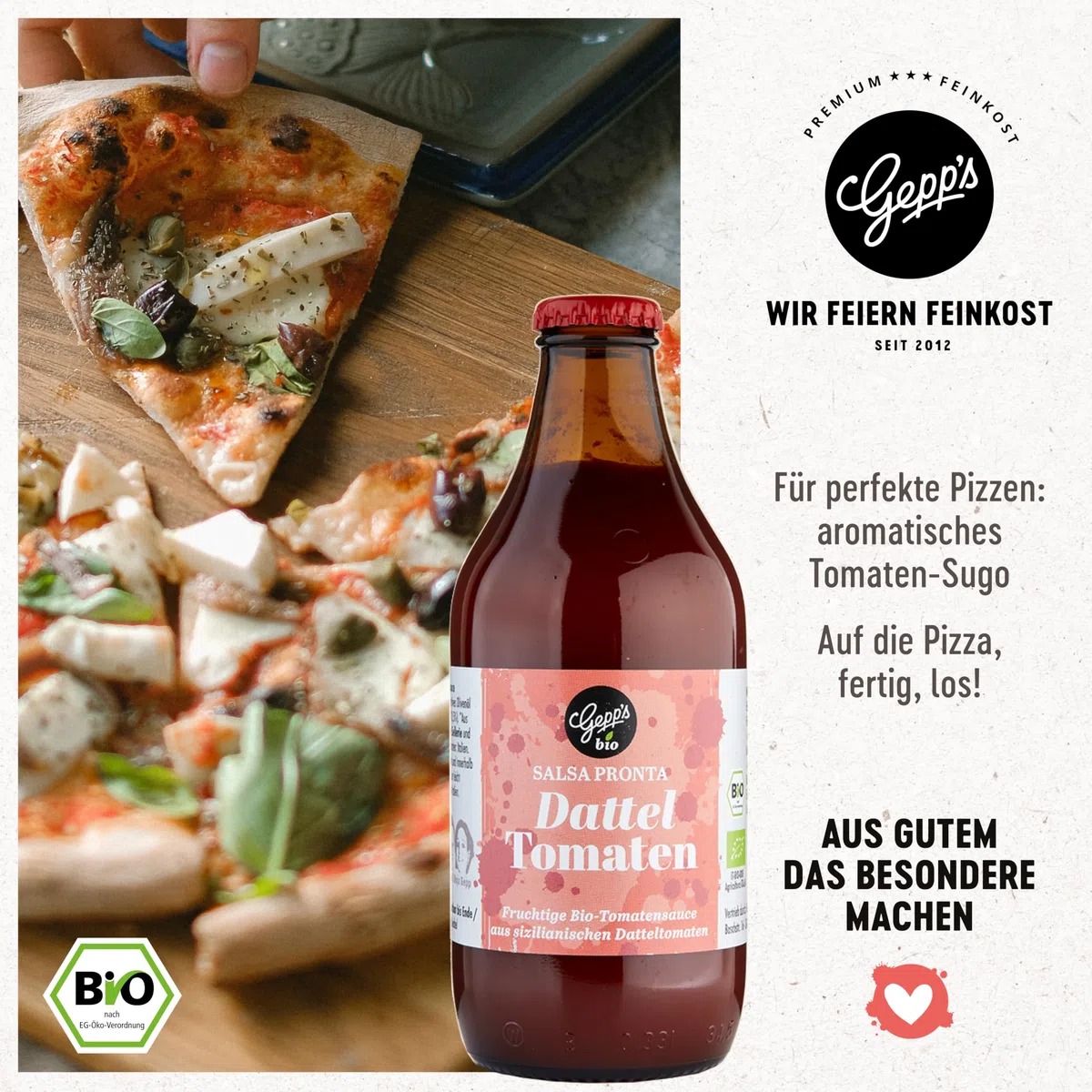 Gepp’s Feinkost Vegan Must-Have Köstliche Variationen an veganen Delikatessen Pasta Bio Pesto Gewürzmischungen Nussöl Aperitif-Essig Fruchtaufstrich