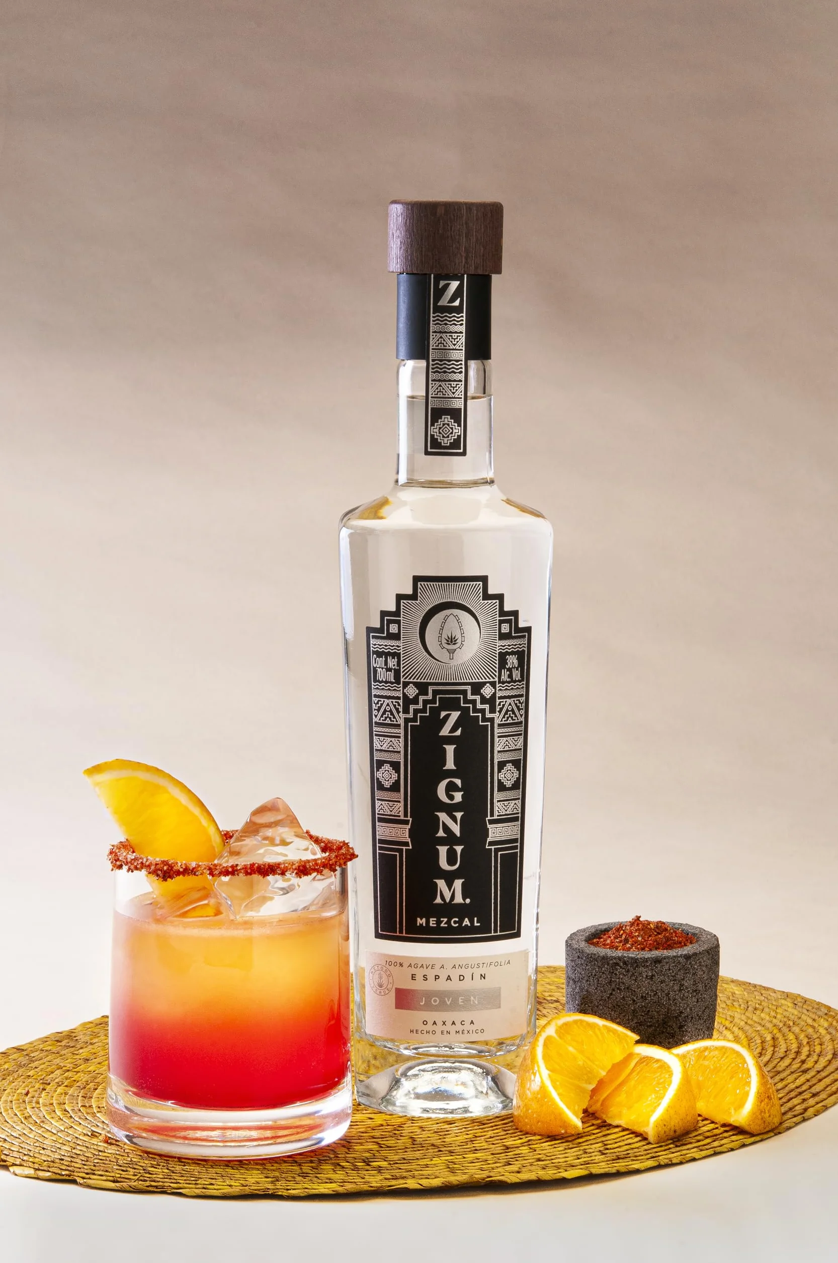 Mezcal Joven Zignum 100% Agave Espadín 40° 70CL