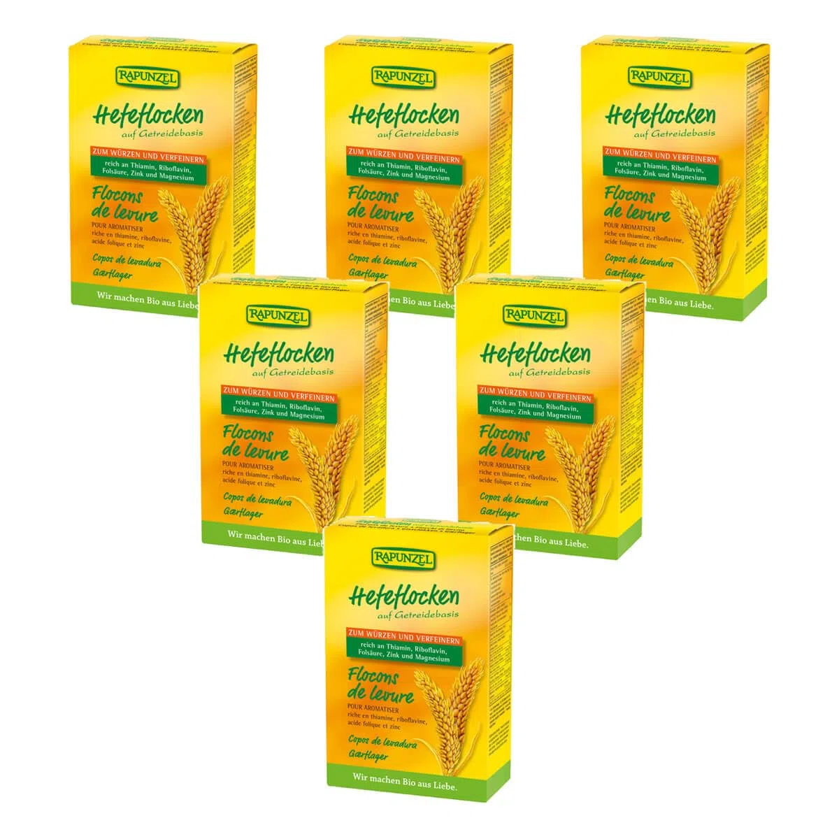 Rapunzel - Hefeflocken - 150 g - 6er Pack