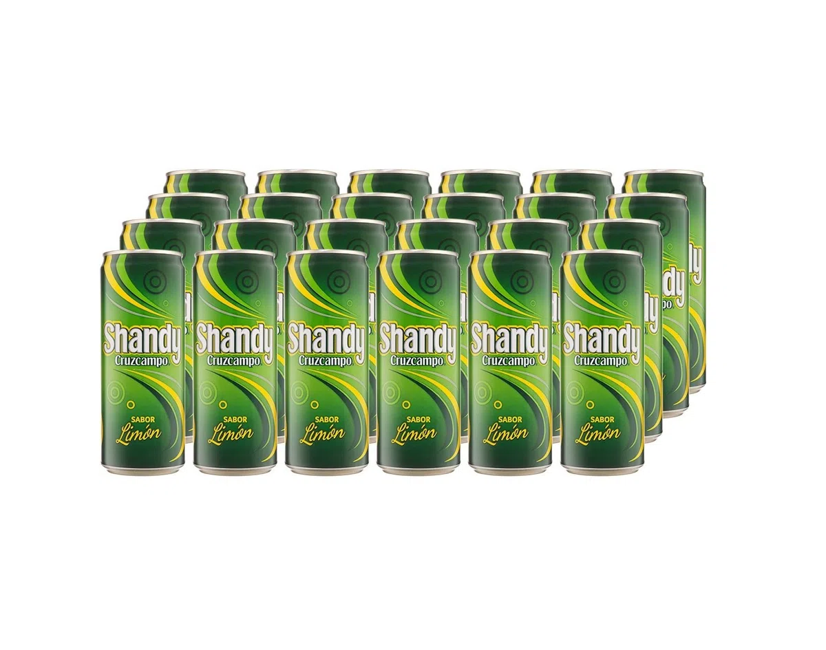 Cruzcampo Bier Shandy Zitronengeschmack 33 cl Pack 24 Stück