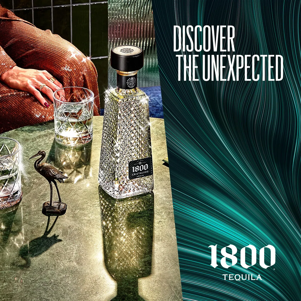 1800 Cristalino 100% Agave Tequila 38% vol. 0,7l aus Mexico