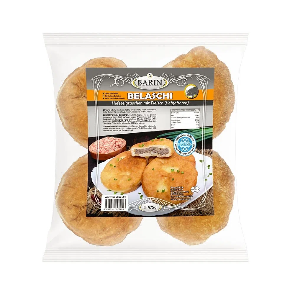 BARIN PROBIER-SET 6-tlg. handgemachte Teigwaren aus Tiefkühlsortiment 4,7 kg