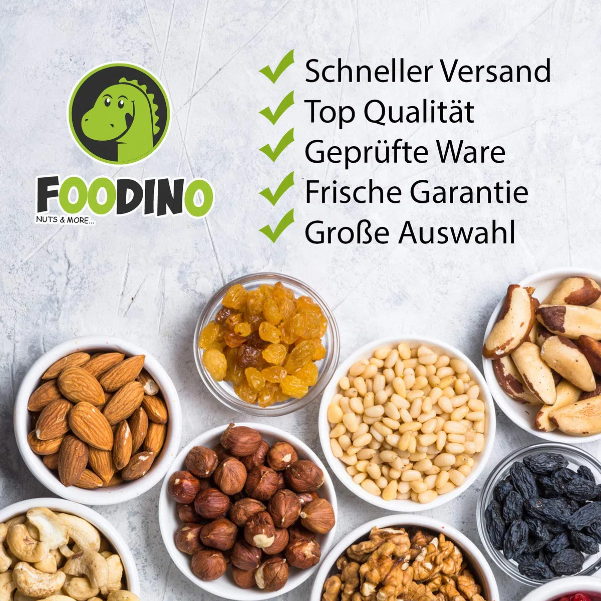 Pekannüsse naturbelassen ganz ungeröstet ungesalzen roh Pekannusskerne natur ohne Schale Pecannüsse unbehandelt 500g - 5kg Pekannuss Kerne wiederverschließbar Premium Qualität FOODINO (1kg)