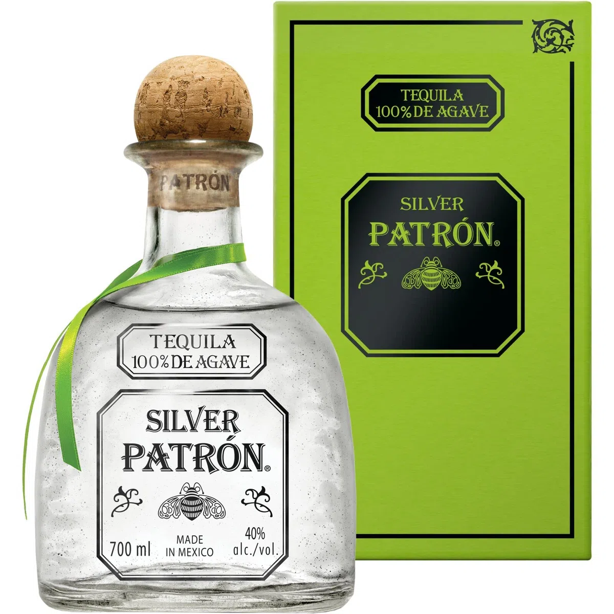 PATRÓN Silver Premium Tequila 40% vol. 70cl Limited-Edition Mexican Heritage-Dose 100% blaue Weber-Agave