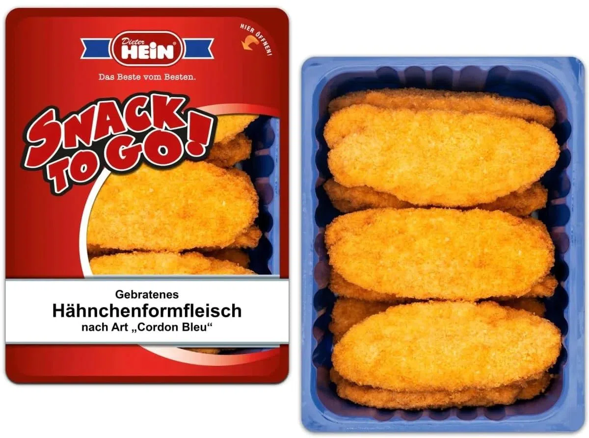 Hähnchen Cordon Bleu tischfertig gebraten gefüllt mit Käse und Kochschinken