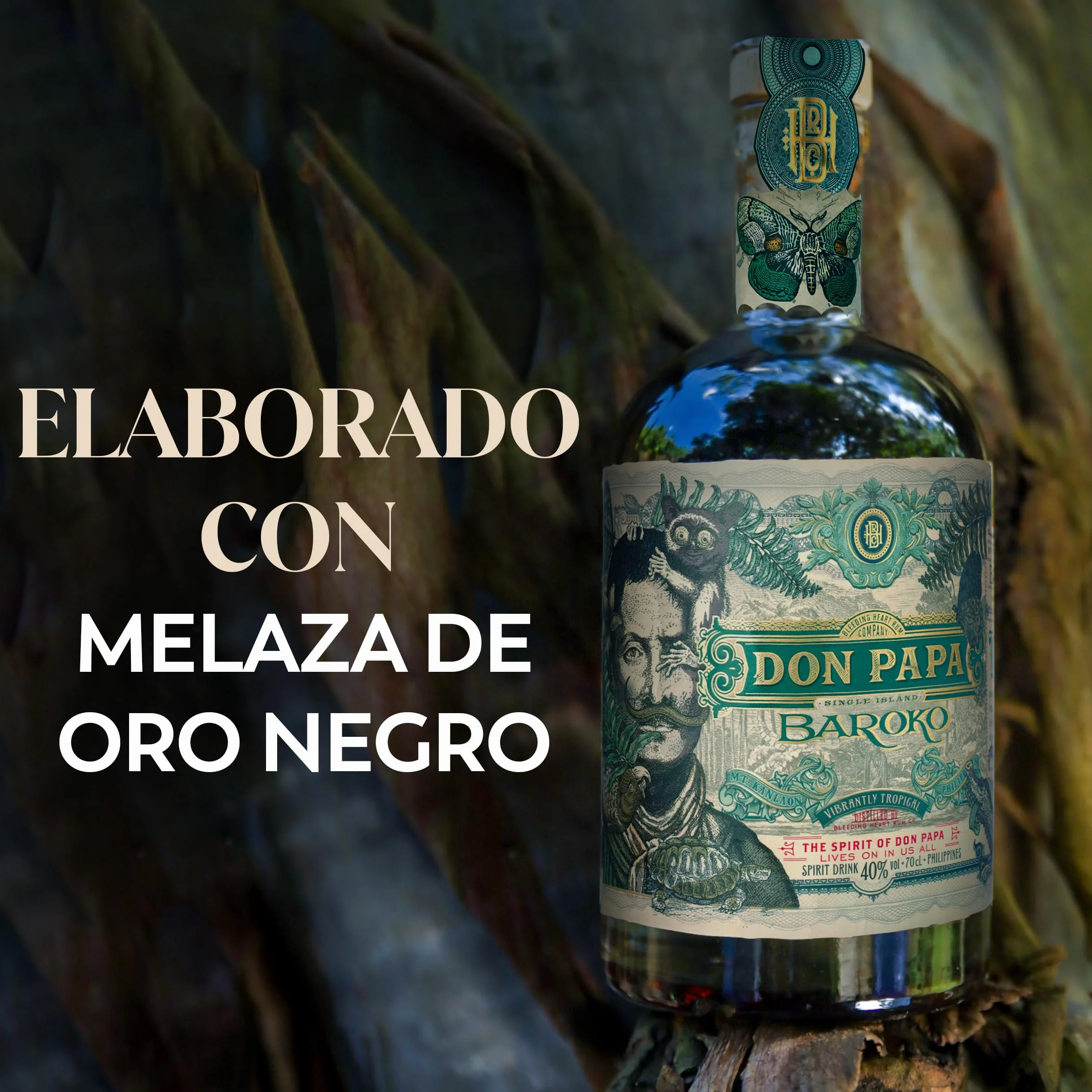 Don Papa Baroko Rum 40% Vol. 700ml Premium Spirituose