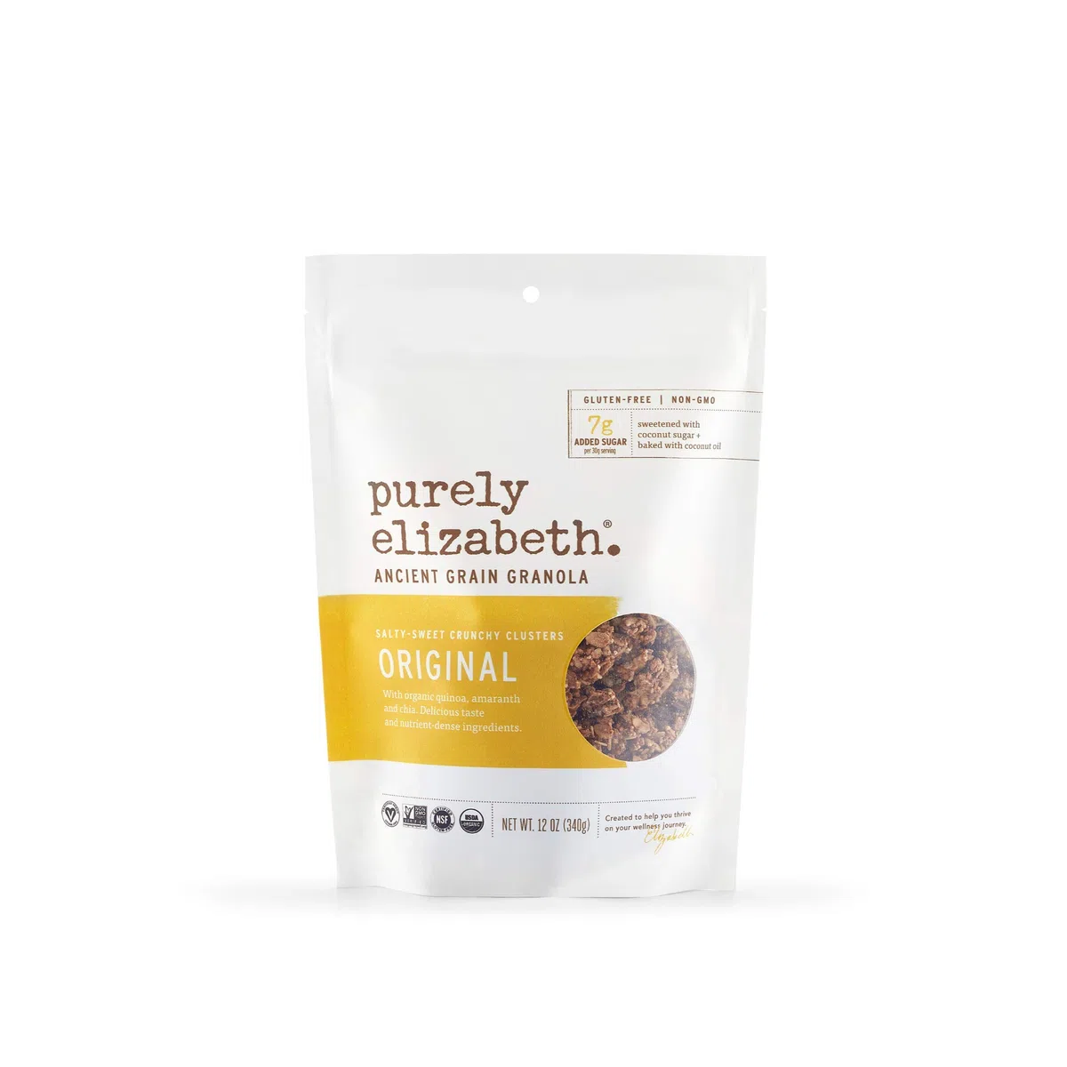 Purely Elizabeth Ancient Grain Granola Original 12 Ounce Pack of 3