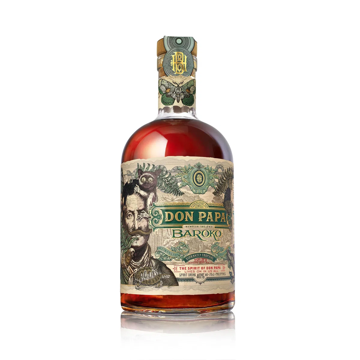 Don Papa Baroko Rum 40% Vol. 700ml Premium Spirituose