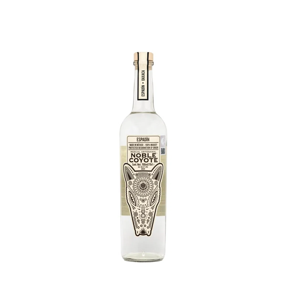Noble Coyote Mezcal Artesanal - Espadín - 70cl - 43% abv - Agavenreifung: 7-10 Jahre in México
