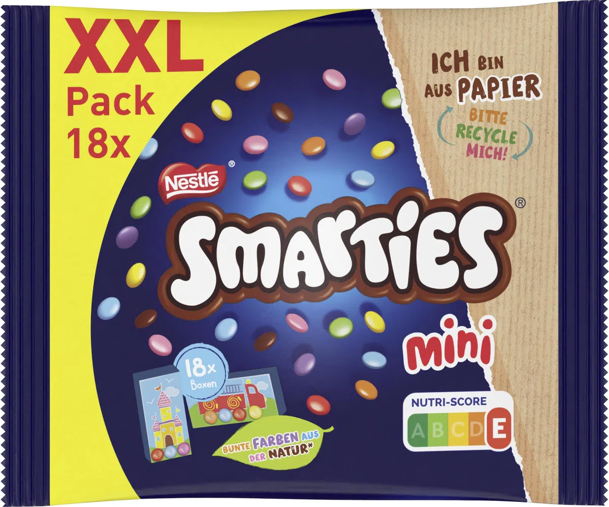 Nestlé SMARTIES Mini XXL Beutel bunte Schokolinsen 259g