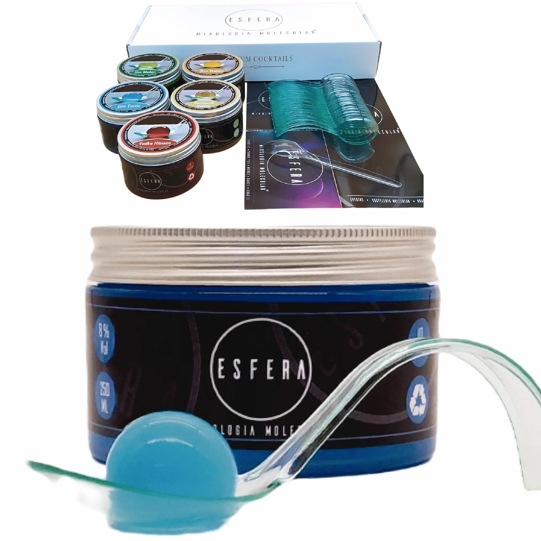 Esfera Mixologia Molecular Spherifications Cocktails Set Gin Geschenkset Cocktails Box 5 Premium Aromen Gourmet Geschenkset Männer Cocktail Mix Set