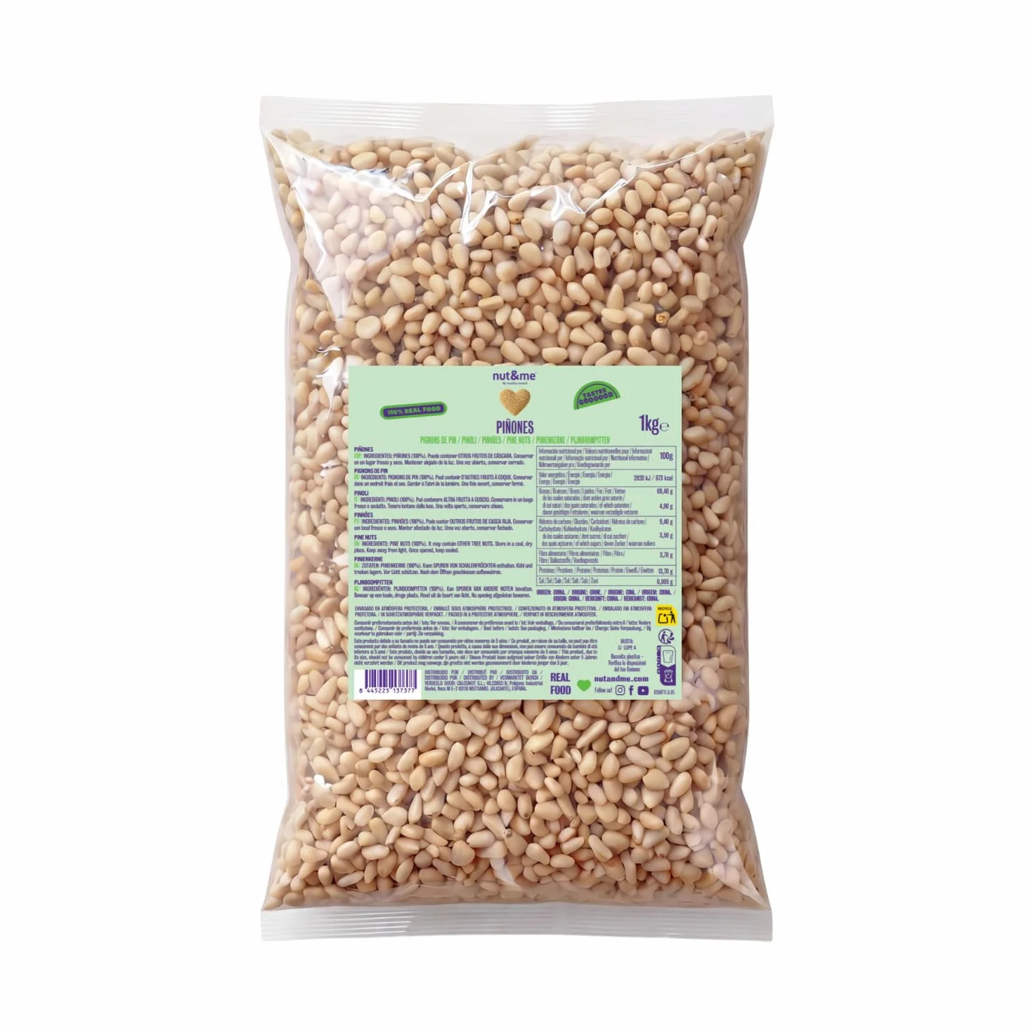 Pinienkerne 1 kg naturbelassen geschält ideal für Pesto