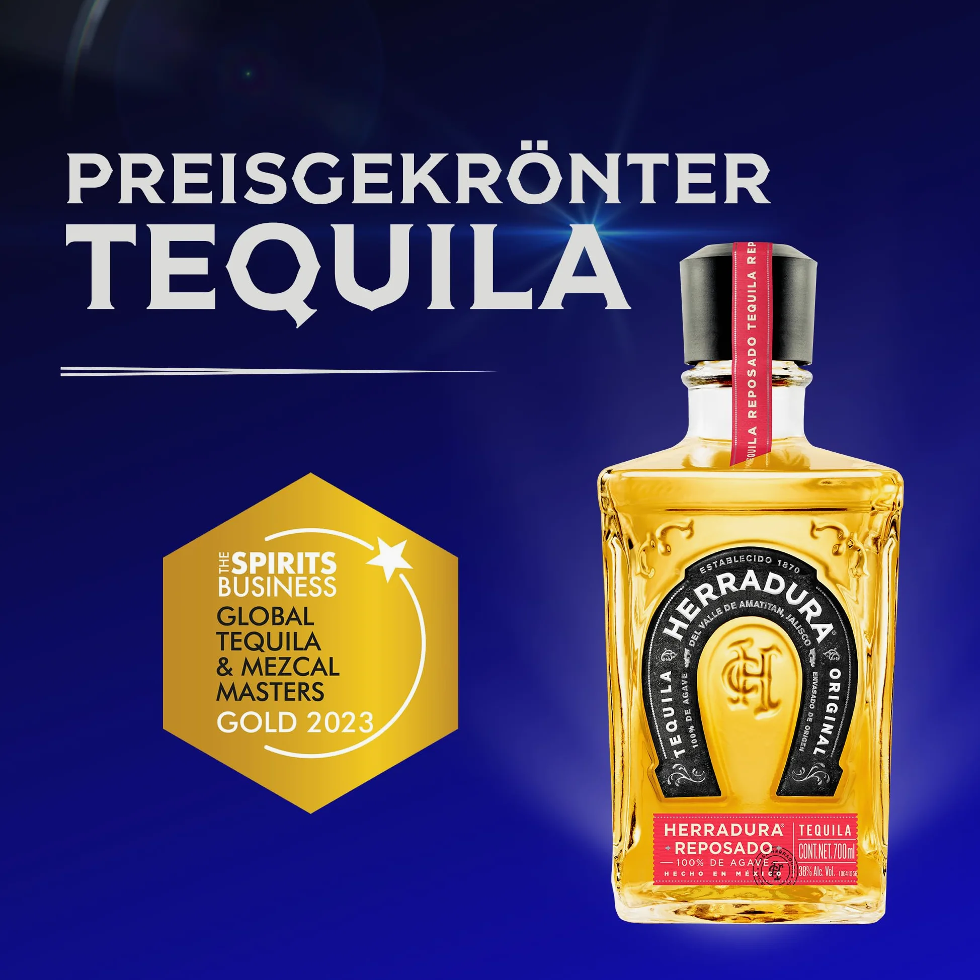 Herradura Reposado Tequila 0.7L 40% Vol - Premium Agave Vanille Geschenk