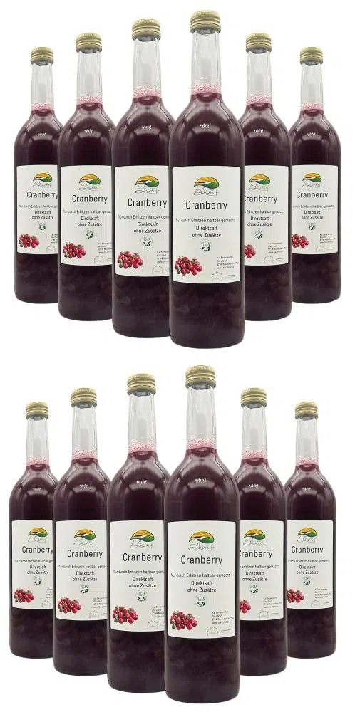 BLEICHHOF® Cranberrysaft - Direktsaft, vegan (12x0,72L)