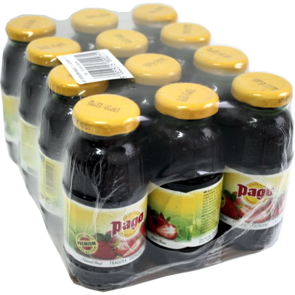 Pago Erdbeersaft (12x0,2l Flaschen)