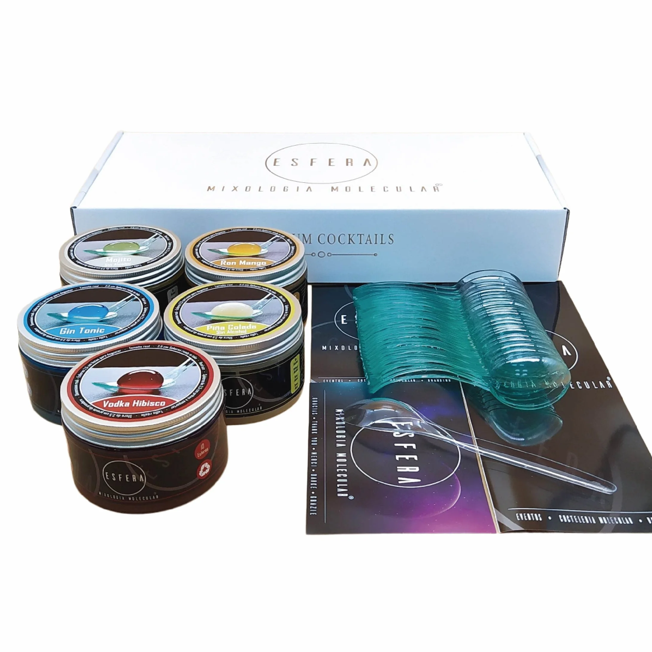 Esfera Mixologia Molecular Spherifications Cocktails Set Gin Geschenkset Cocktails Box 5 Premium Aromen Gourmet Geschenkset Männer Cocktail Mix Set