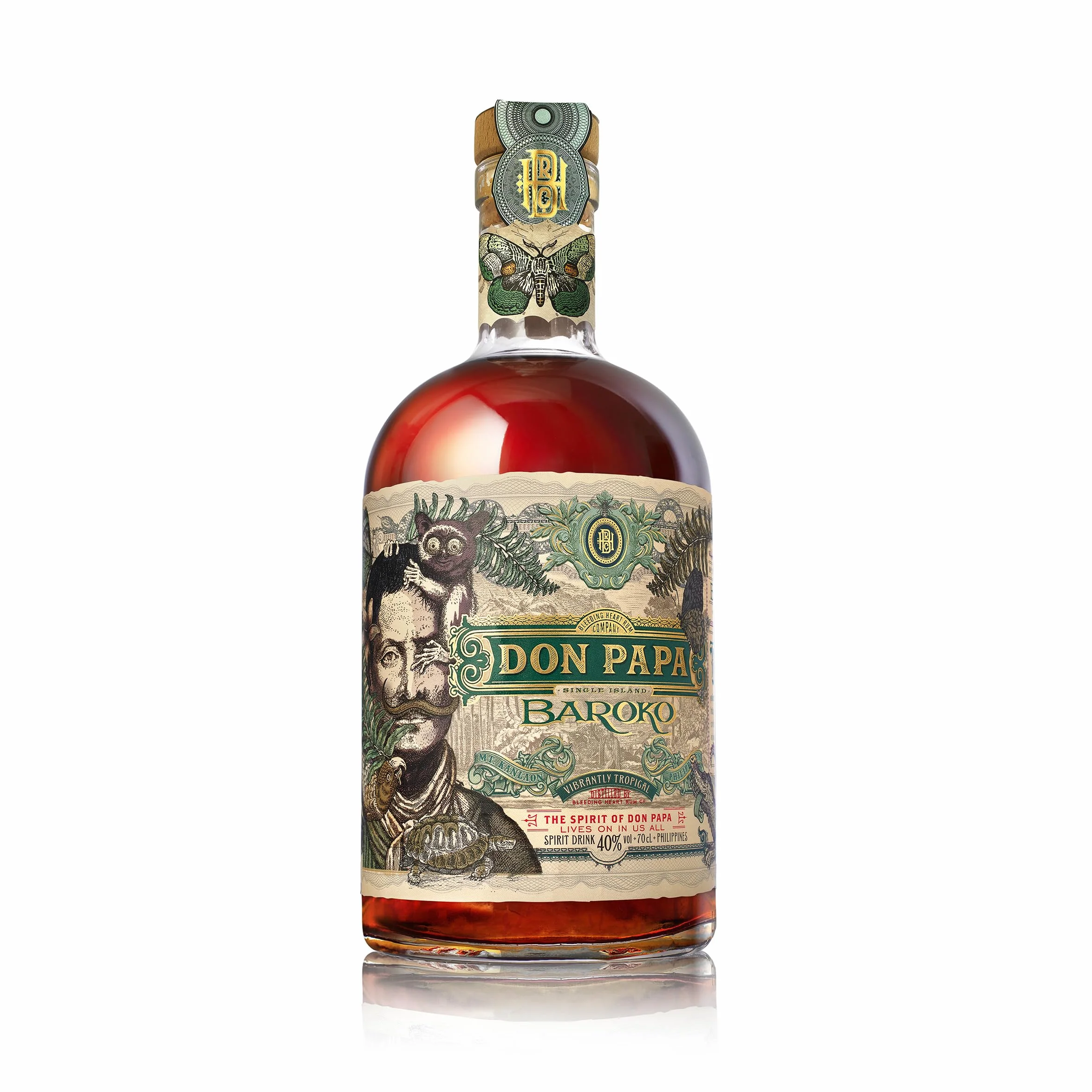 Don Papa Baroko Rum 40% Vol. 700ml Premium Spirituose