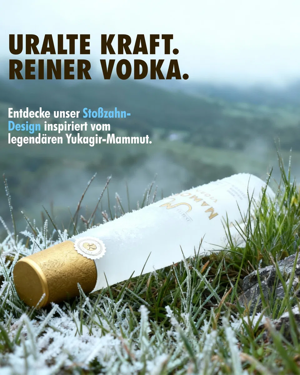 MAMONT Vodka 40% Vol. 700 ml Single Estate Georgien 6-fach destilliert Designflasche