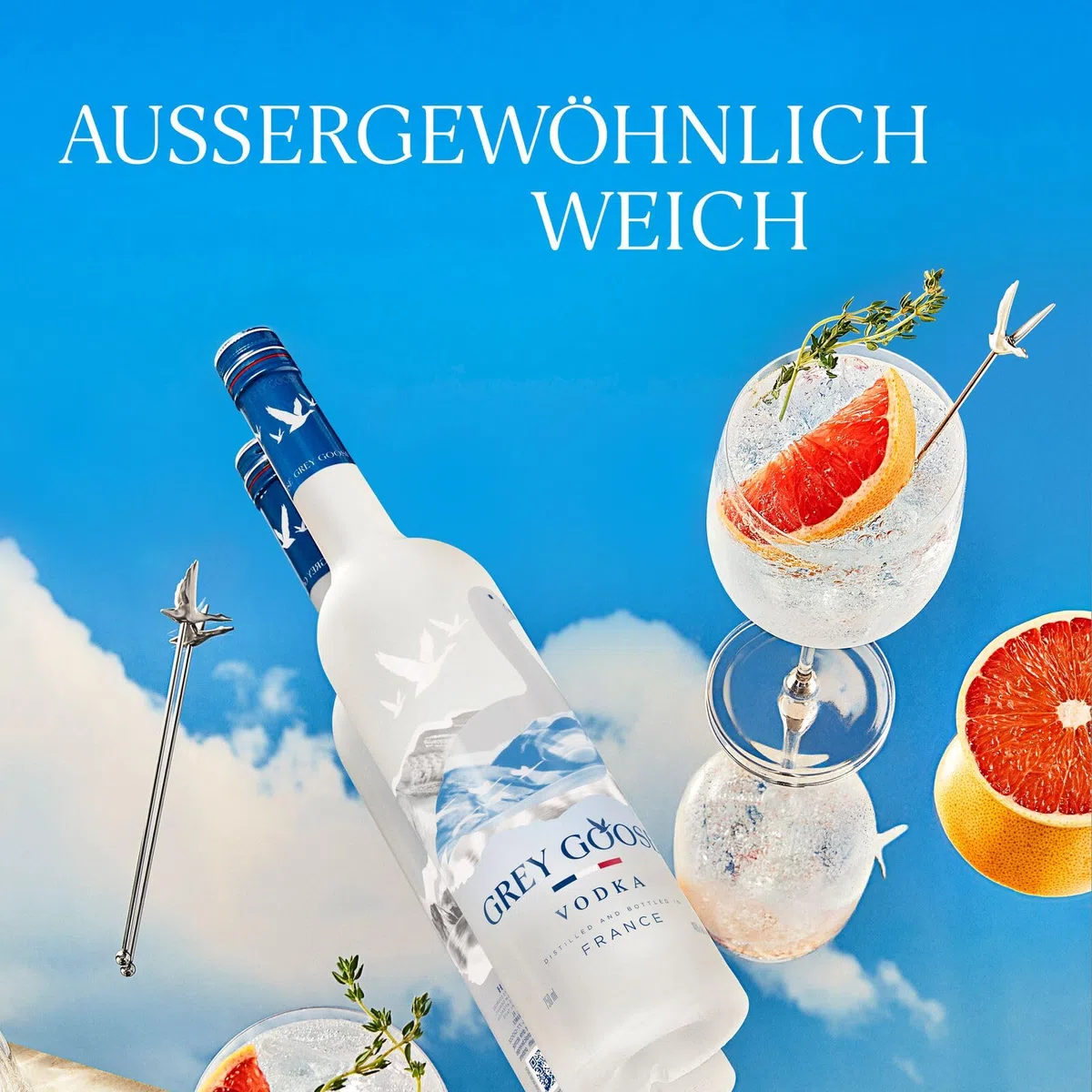 Grey Goose Premium Vodka 40% Vol. 1,5l aus Frankreich