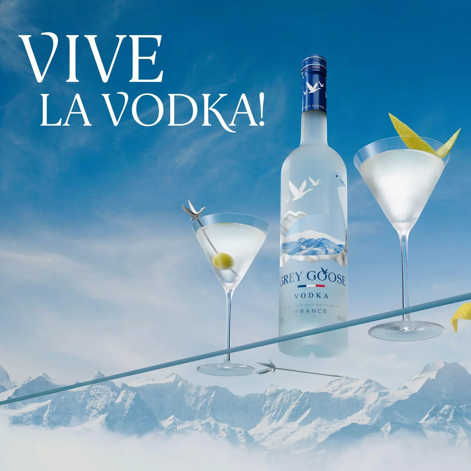 Grey Goose Premium Vodka 40% Vol. 1,5l aus Frankreich