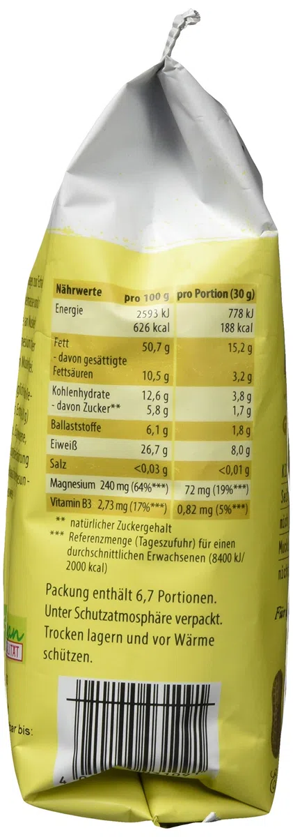 Reformhaus Erdnusskerne geröstet Bio, 6er Pack (6 x 200 g)