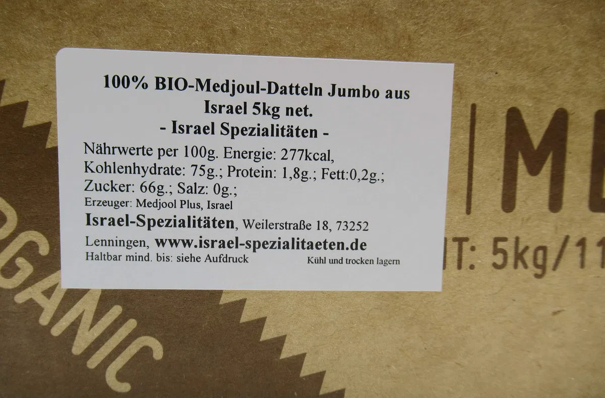 BIO-Medjoul-Datteln JUMBO 5kg Israel Spezialitäten 100% BIO Aktuelle Ernte
