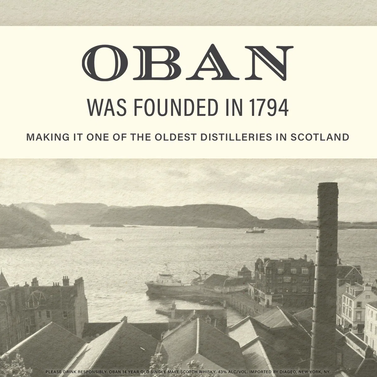 OBAN 14 Jahre Single Malt Scotch Whisky 43% vol 700ml Highlands