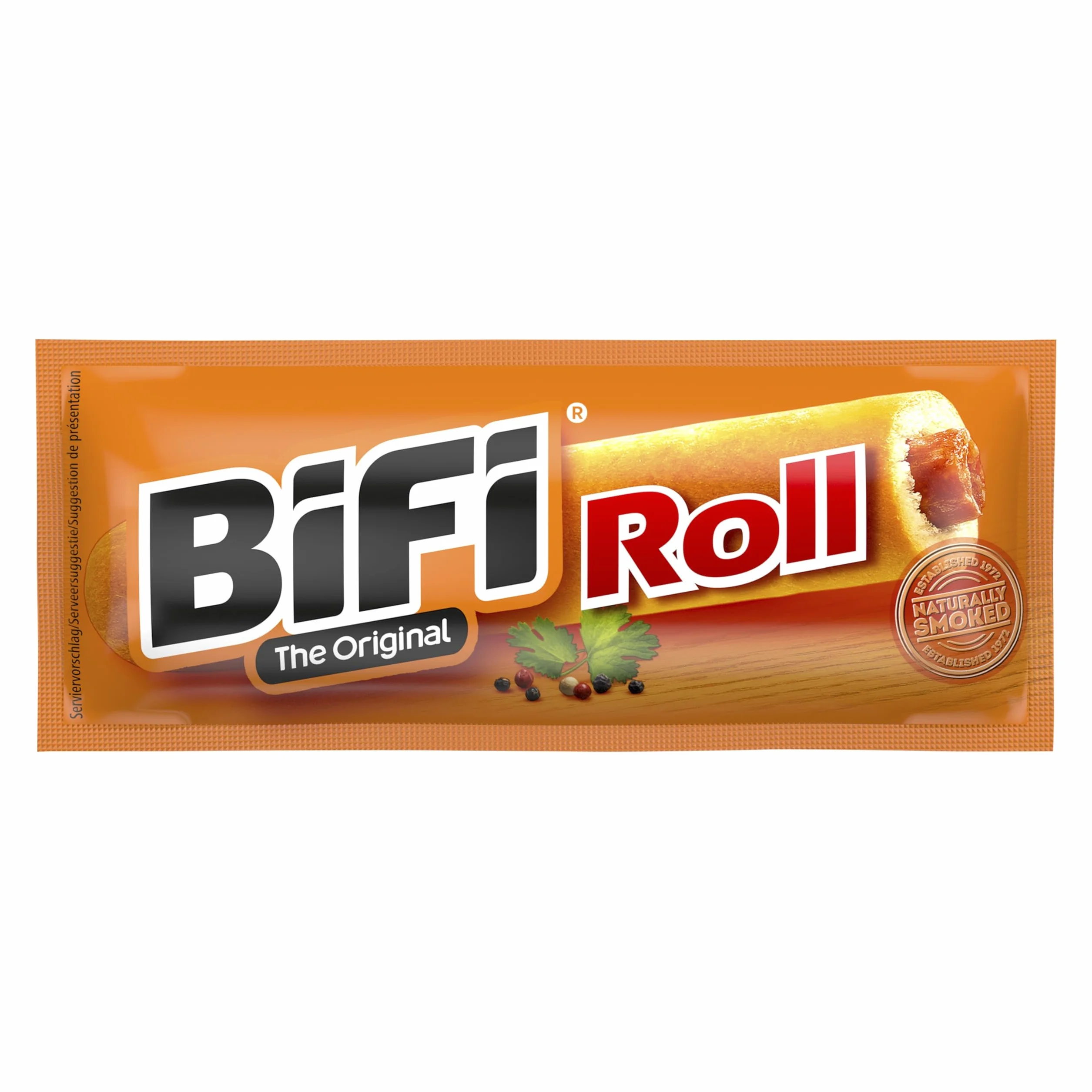 BiFi Roll – 30er Pack (30 x 45g) - Salami Snack in einem lockeren Teig – Original Wurstsnack To Go - für Unterwegs, im Büro oder beim Sport - mit Pfeffer, Koriander und Knoblauch