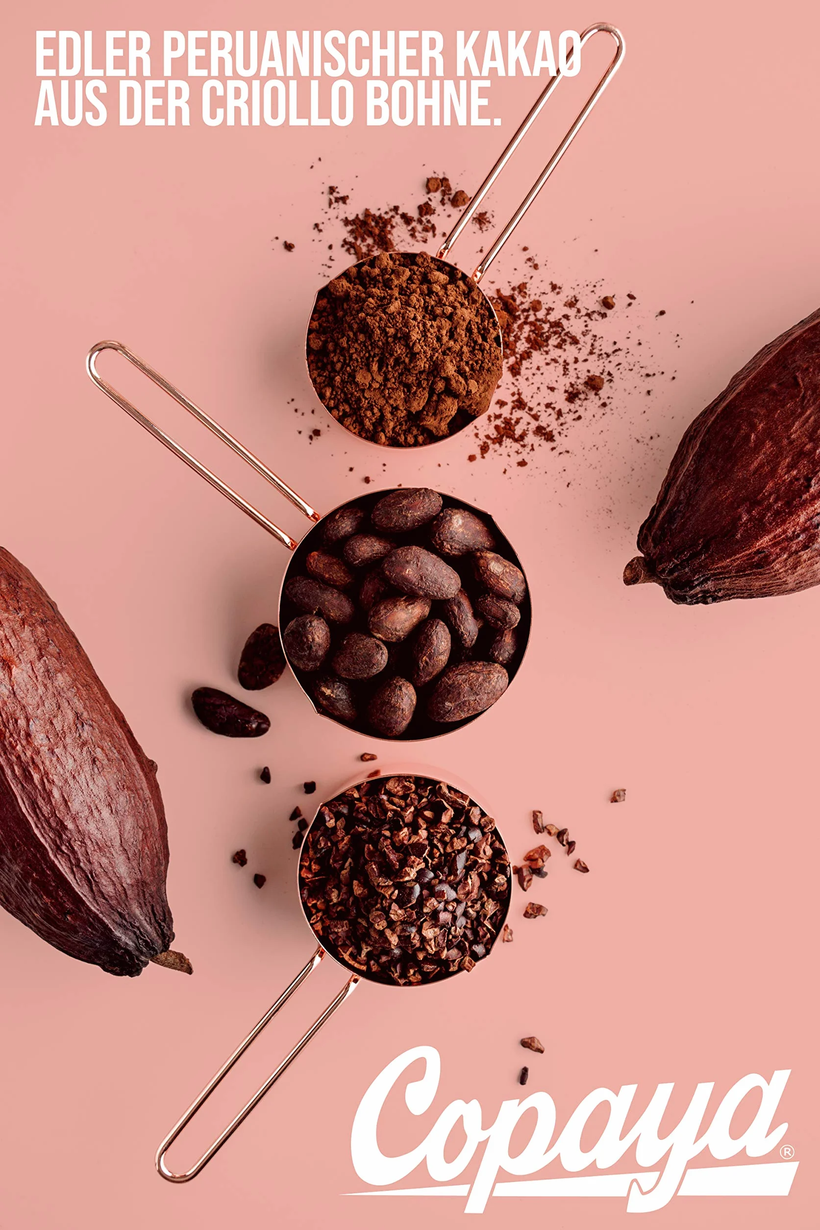 Copaya Bio Kakao Nibs Roh 1000g Ungeröstet Ungesüßt