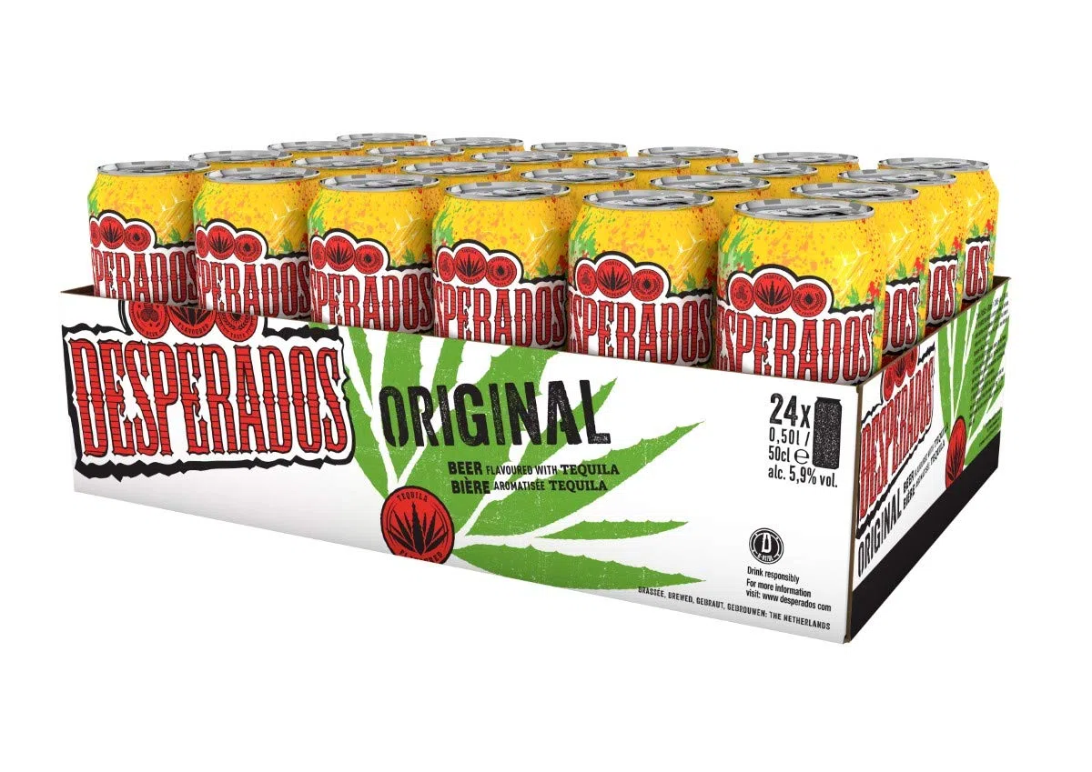 Desperados Tequila Bier Dose EINWEG 24 x 0.5 l Sortenreines Dosen-Set
