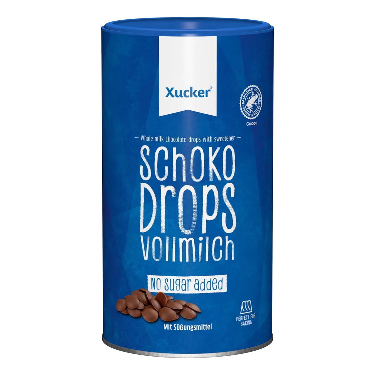 Xucker Schokoladen-Drops Edel Vollmilch 750 g mit Xylit kohlenhydrat-bewusst zahnfreundlich