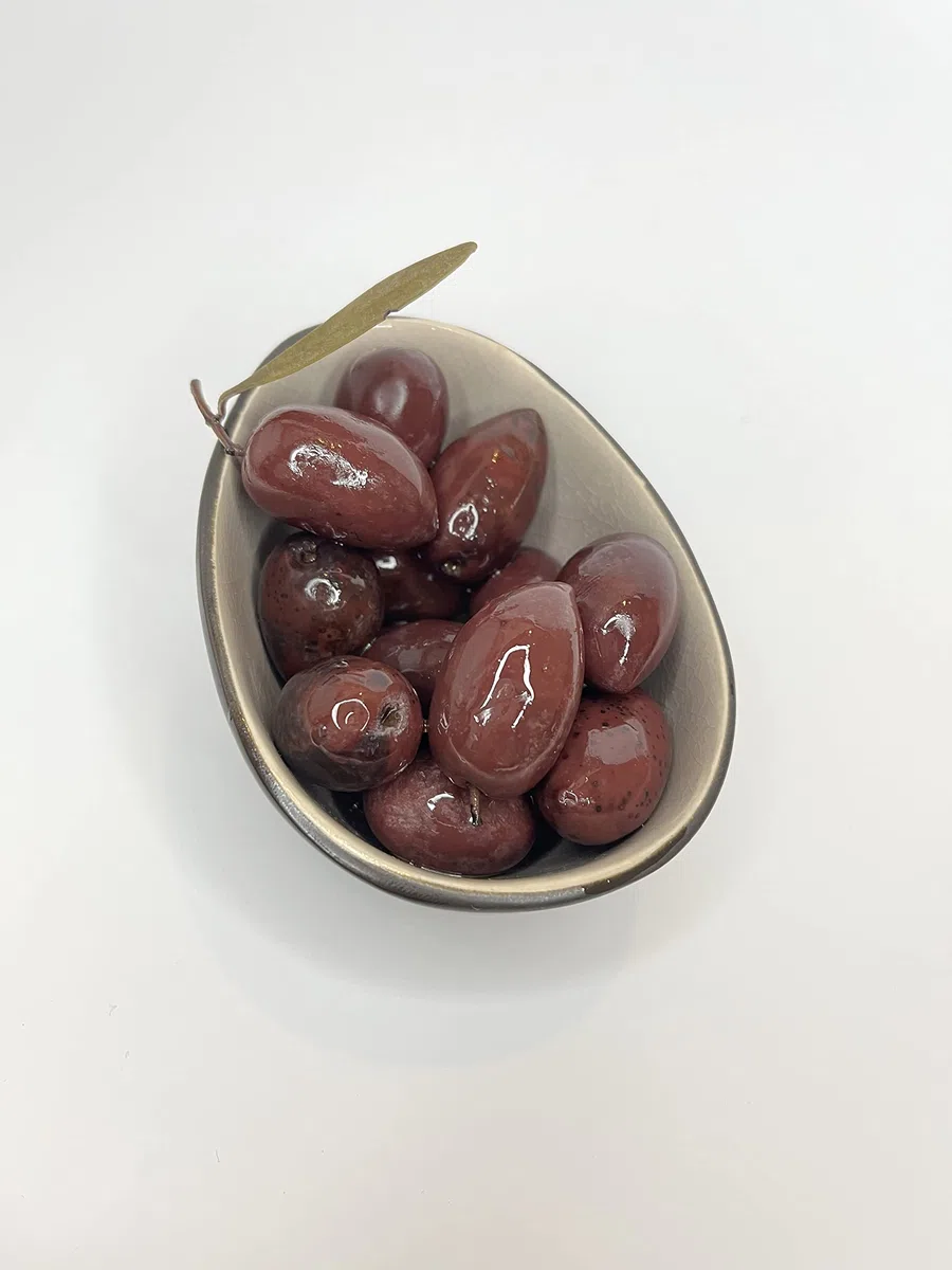 Kalamata Oliven mit Stein Natur in Lake 1000g vakuumiert Griechenland