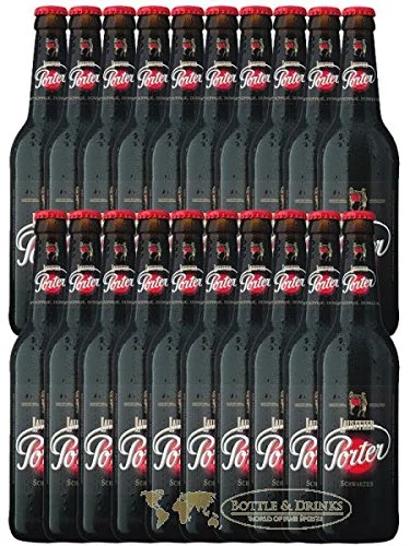 Lausitzer Porter Schwarzes (20 Flaschen Schwarzbier à 0,5 l; 4,4% vol.)