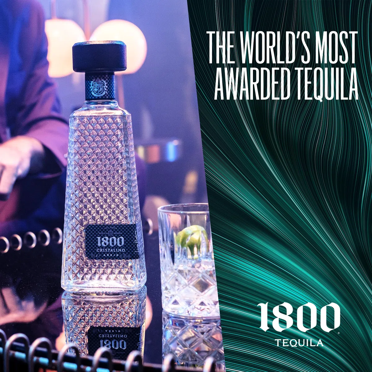 1800 Cristalino 100% Agave Tequila 38% vol. 0,7l aus Mexico