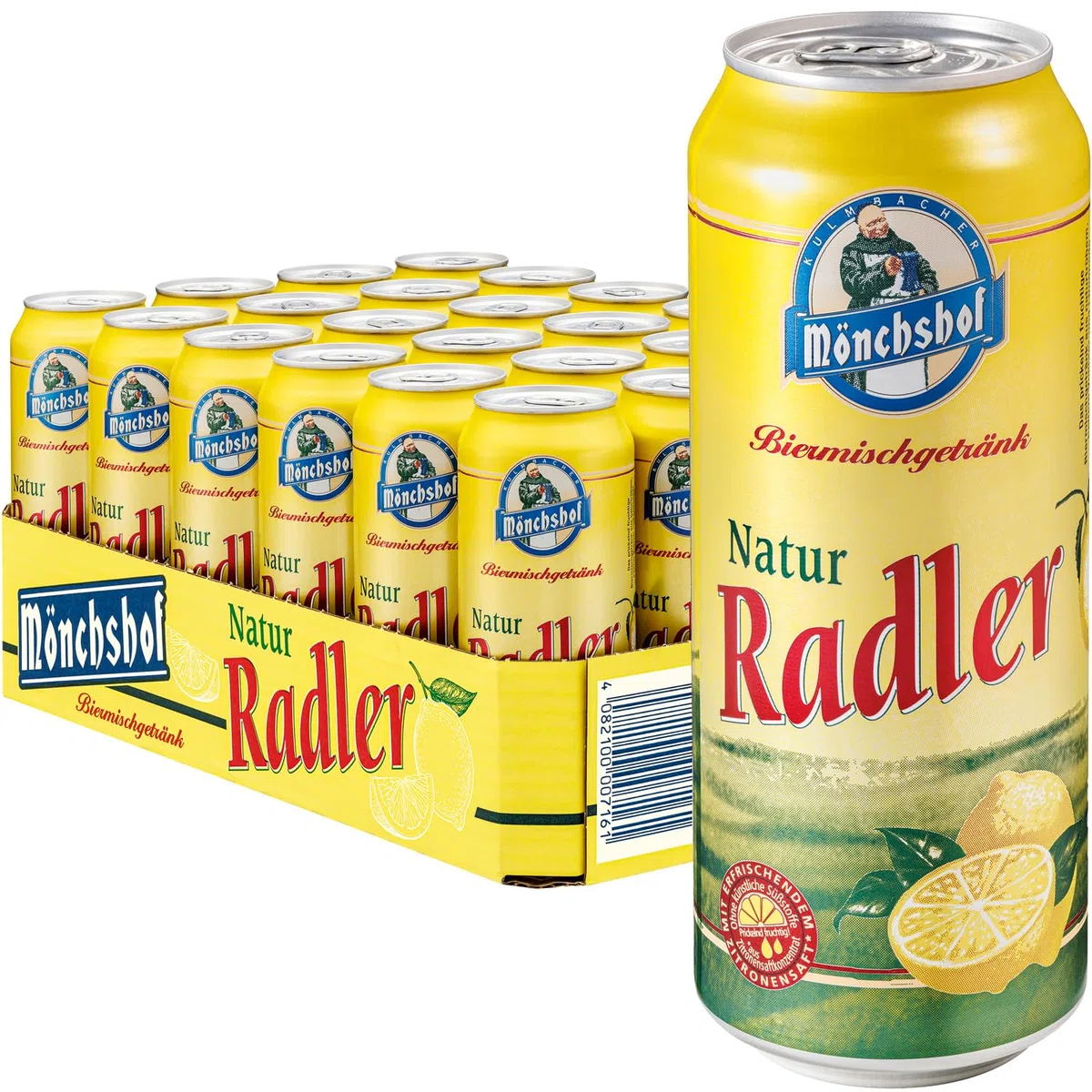 Mönchshof Natur Radler 24 x 0,5 l Dosenbier Einweg